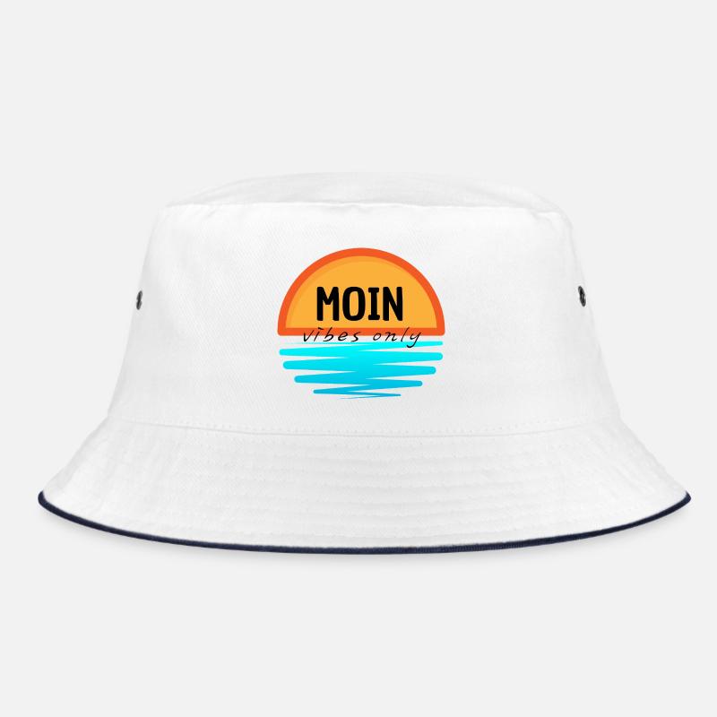 Moin Mer du Nord Sunrise Design - Bob - blanc/marine