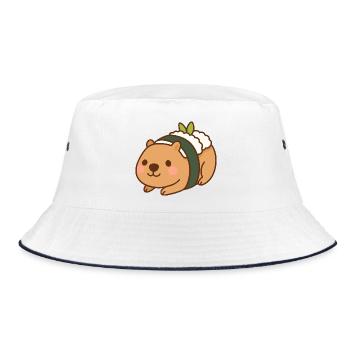 Capybara Sushi – mignon et délicieux 🍣🦫 - Bob - blanc/marine - Devant