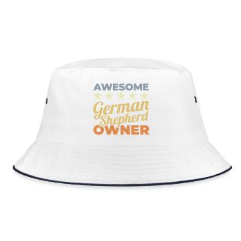 Great German Shepherd Owner - Bucket Hat - white/navy - Front