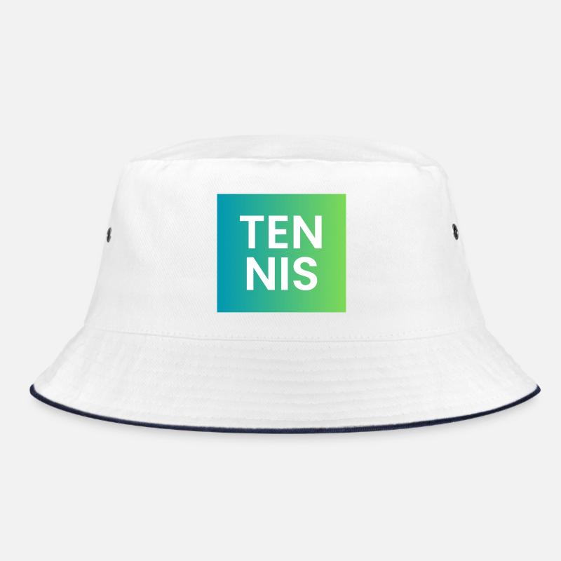 Tennis Gradient Typography Bucket Hat