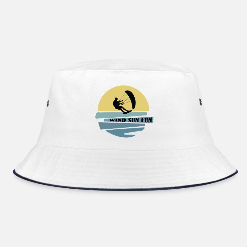 Wind Sonne Fun Kitesurfer Bucket Hat