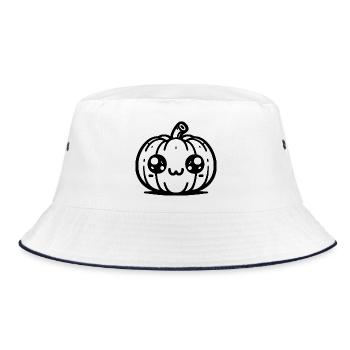 Citrouille sucrée - Halloween - Bob - blanc/marine - Devant