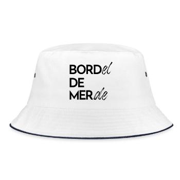 Bordel de merde - Bob - blanc/marine - Devant