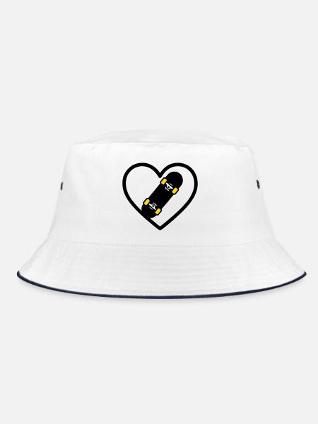 Skateboard Coeur Sport Street Passion - Bob - blanc/marine - Devant