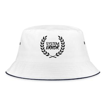 System failure - Bucket Hat - white/navy - Front