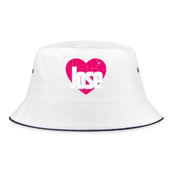 J’aime Jose Pink Heart J’aime Jose - Bob - blanc/marine - Devant
