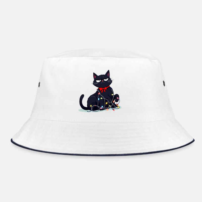 Lustige grimmige Katze Weihnachten  Bucket Hat