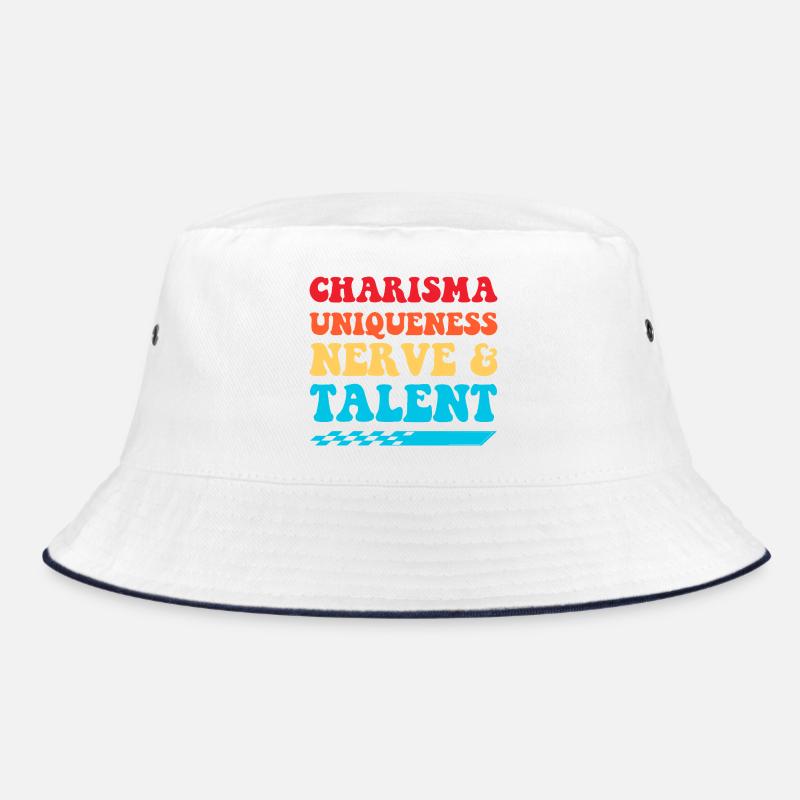 Charisma Uniqueness Nerve & Talent - Bucket Hat - white/navy