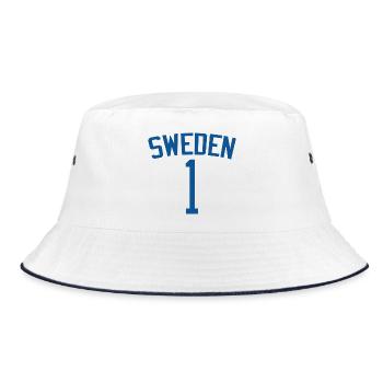 Suède 1 – Design sportif - Bob - blanc/marine - Devant