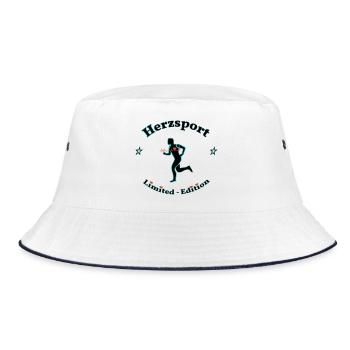 Hertz-Sport - Bucket Hat - Weiß/Navy - Vorne