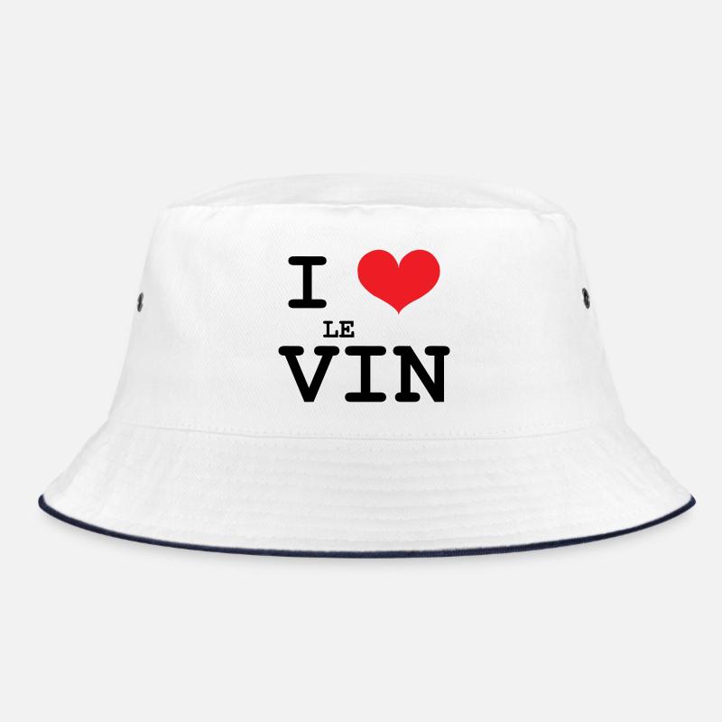 I love wine / Alcohol Bucket Hat
