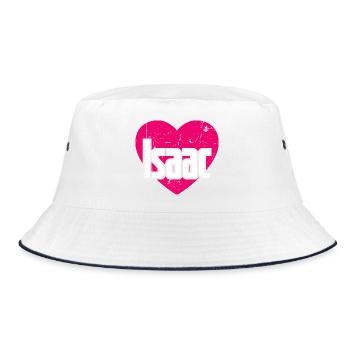 J’aime Isaac Coeur Rose J’aime Isaac - Bob - blanc/marine - Devant
