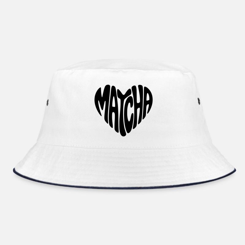 Matcha - Bucket Hat - Weiß/Navy