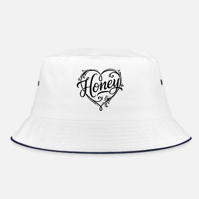 Calligraphy Design Honey Tattoo-style Bucket Hat