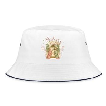 Holy Night Nativity Scene - Bucket Hat - white/navy - Front