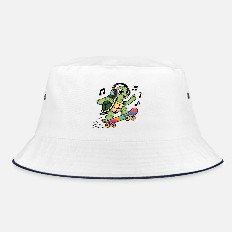 Turtle fun on Rainbow Skate Bucket Hat
