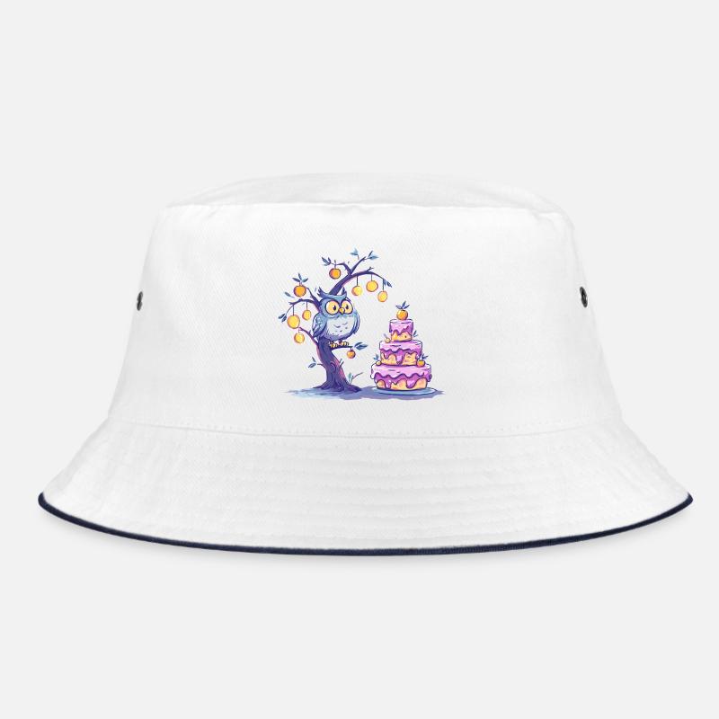 Night Owl Tree Cake Bucket Hat
