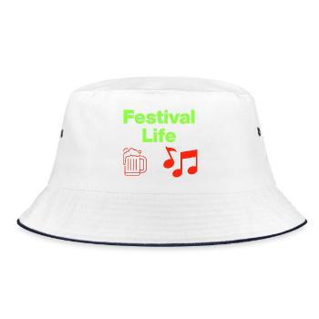 Vie de festival – Bière & Beats ! - Bob - blanc/marine - Devant