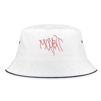 Moabit Souvenir for real Moabiters - Bucket Hat - white/navy - Front