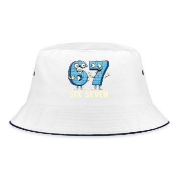 US Flag 67 Memes Six Seven - Bob - blanc/marine - Devant