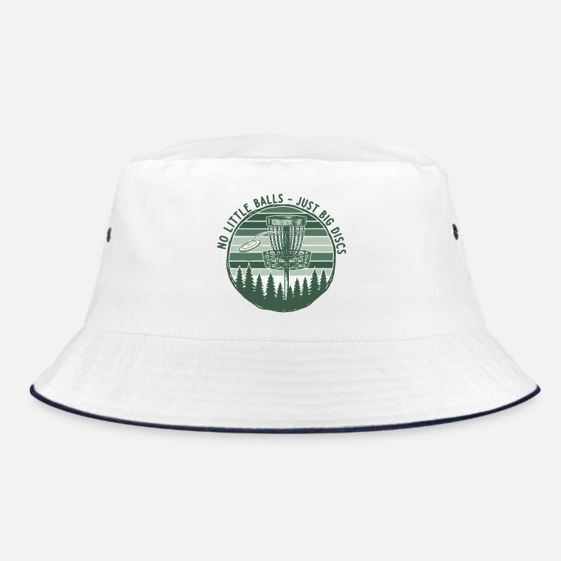 No Little Balls Just Big Discs Funny Disc Golf Bucket Hat