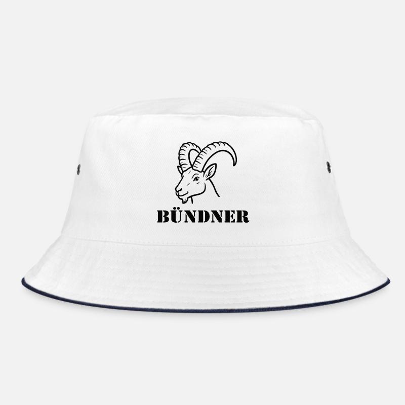 Graubünden Alpine Bock Bucket Hat