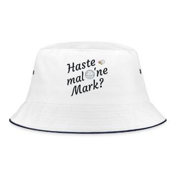 Haste mal eine Mark nostalgia - Bucket Hat - white/navy - Front