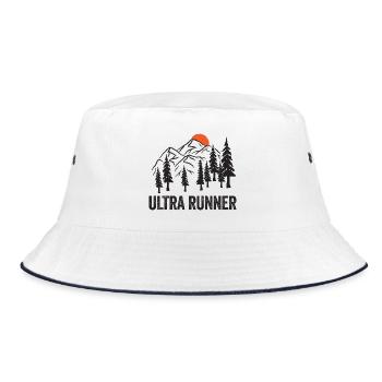Ultra Runner - Bucket Hat - white/navy - Front