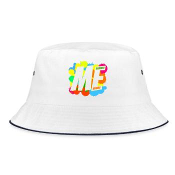 ME & Myself - Bucket Hat - white/navy - Front