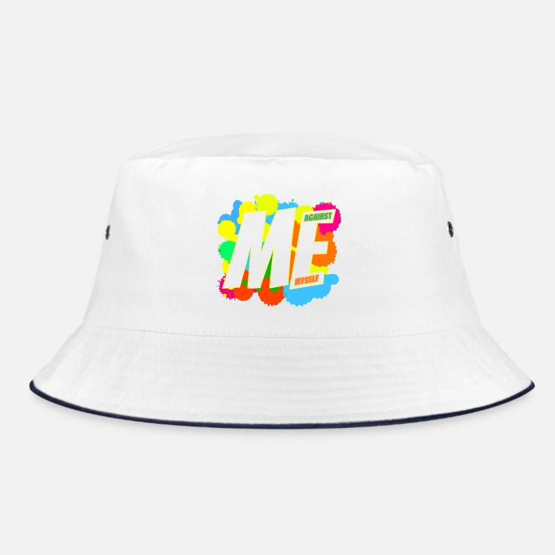 ME & Myself - Bucket Hat - white/navy