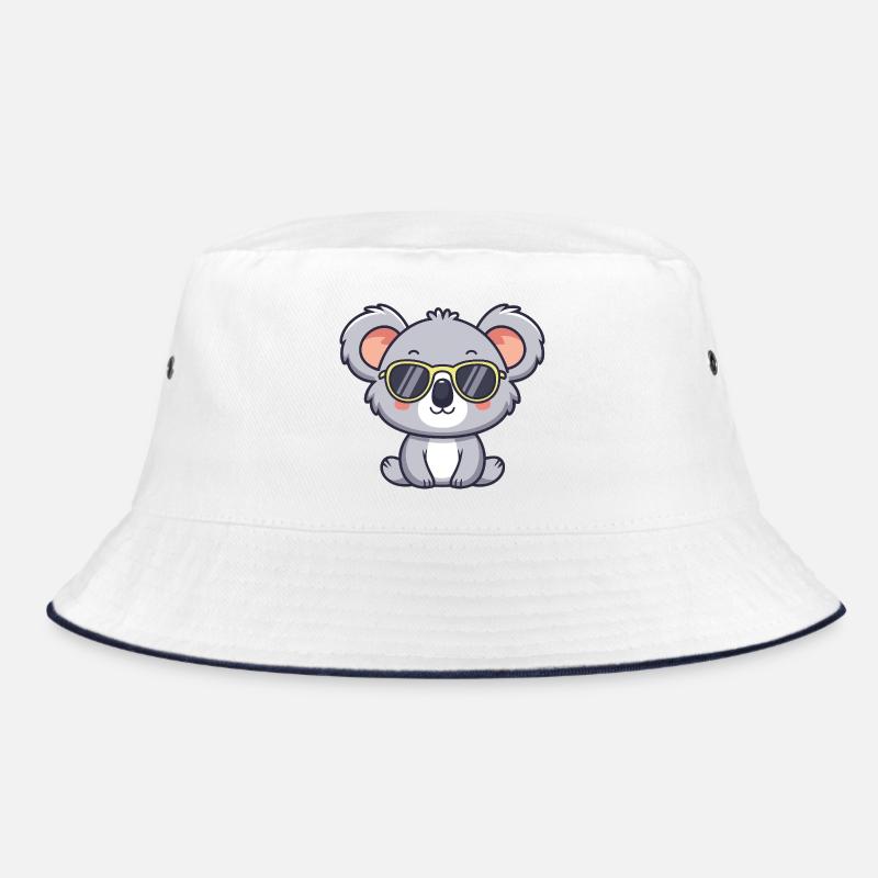 Koala-gelbe Pop-Brille Bucket Hat