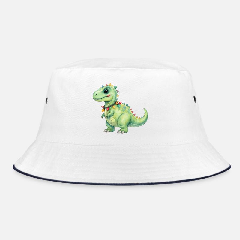 Bunter Dino mit Lichterkette Bucket Hat