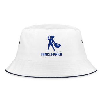 BANK A HANKA - blue - - Bucket Hat - Weiß/Navy - Vorne