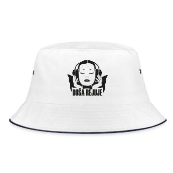 DUŠA REJUJE - black - - Bucket Hat - Weiß/Navy - Vorne