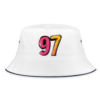 97 Nombre Coloré - Bob - blanc/marine - Devant