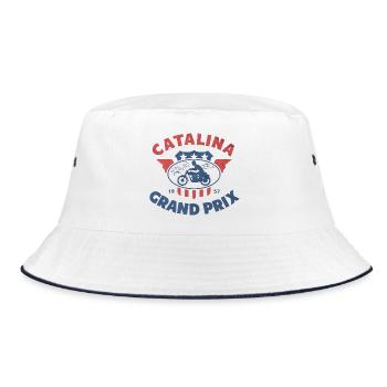 Catalina Grand Prix Vintage Moto - Bob - blanc/marine - Devant