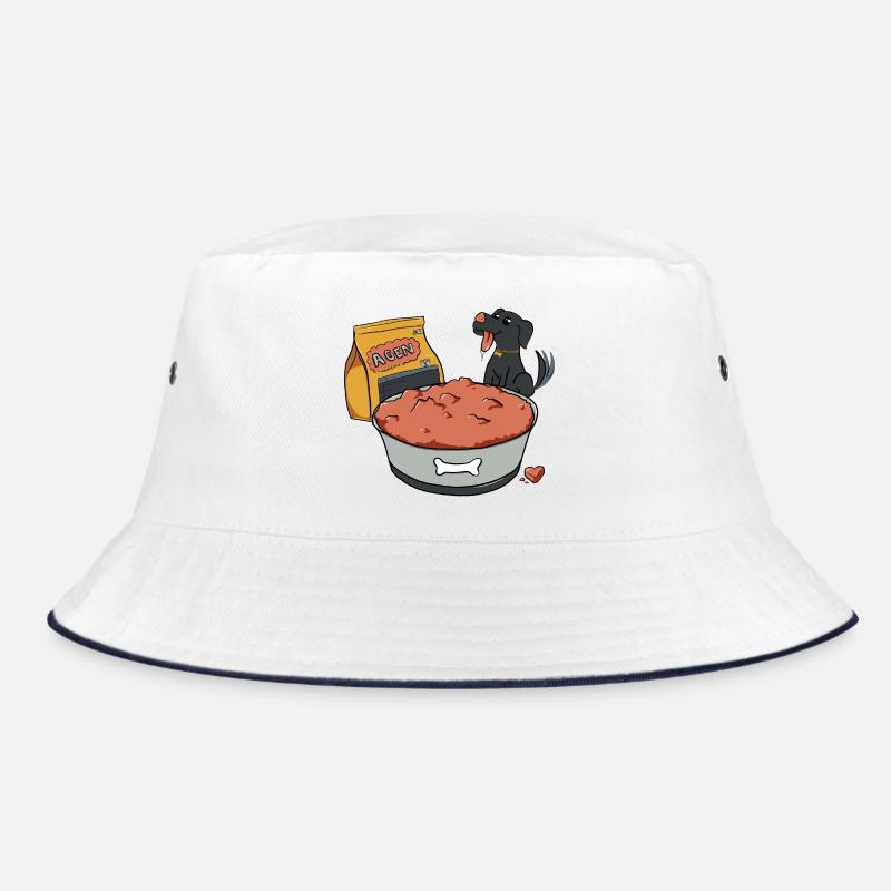 Hunde-Traum - Bucket Hat - Weiß/Navy