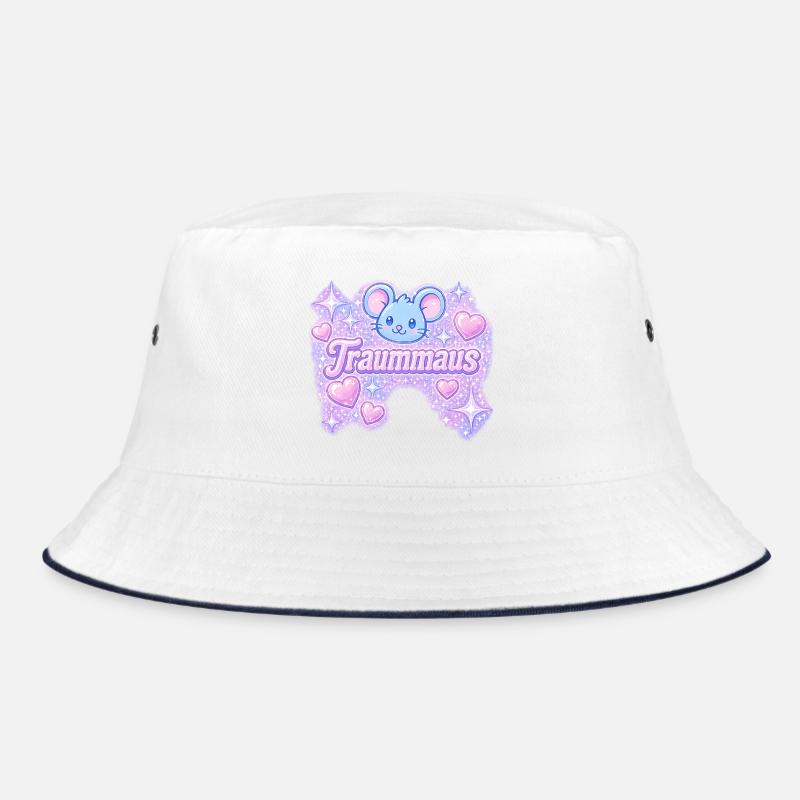 Dream mouse / design Y2K - Bob - blanc/marine