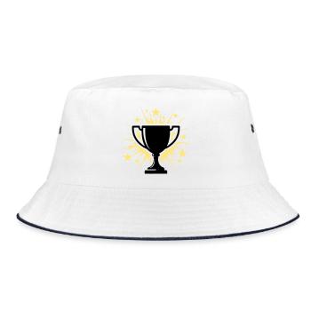 Cup Winner Trophy Stars - Bucket Hat - white/navy - Front