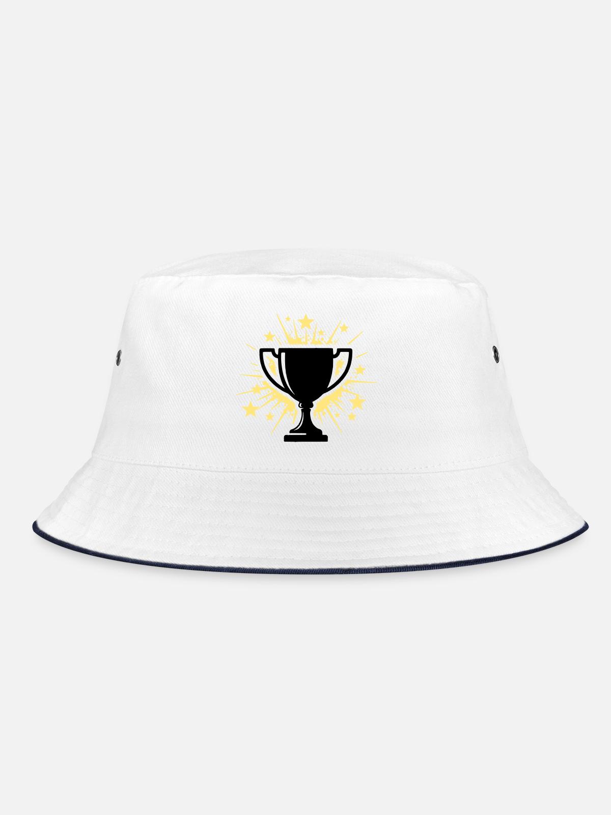 Cup Winner Trophy Stars - Bucket Hat - white/navy - Front