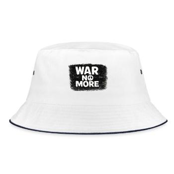 War No More – Sticker Peace & Humanity - Bucket Hat - white/navy - Front