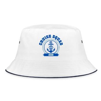 Cruise Squad 2026 🌊🚗 - Bucket Hat - white/navy - Front