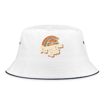 Lanzarote 2026 Beach Retro - Bucket Hat - white/navy - Front