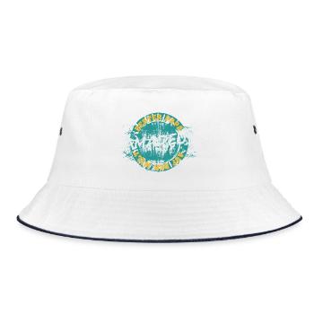Vater Amadeus - Bucket Hat - Weiß/Navy - Vorne