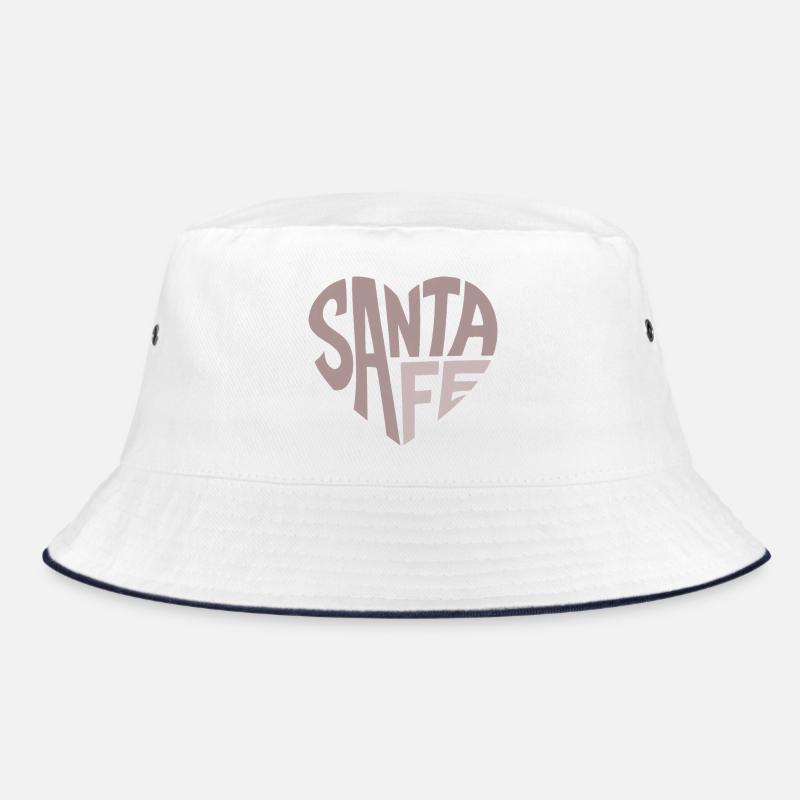 Santa Fe Retro Typo Herz Bucket Hat