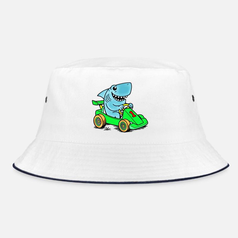 Aventure de karting Shark Racer - Bob - blanc/marine