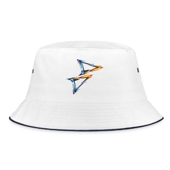 Triangle de design en maillot Style sportif bleu orange - Bob - blanc/marine - Devant