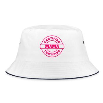 Certified mama - Bucket Hat - white/navy - Front