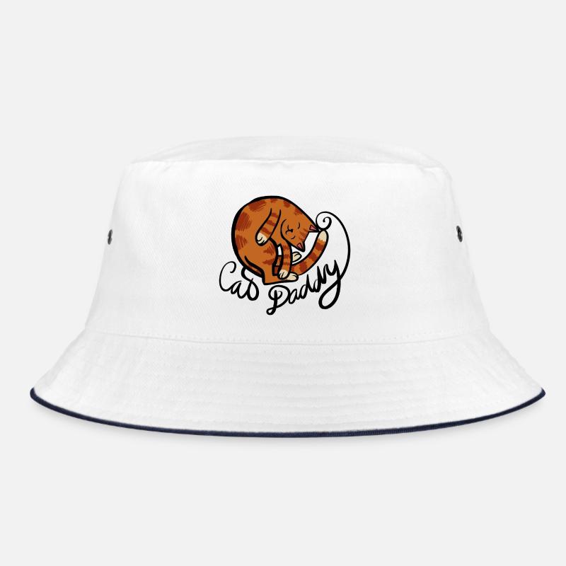 Illustration eines gekrümmten Tabby-Nickerchens Bucket Hat