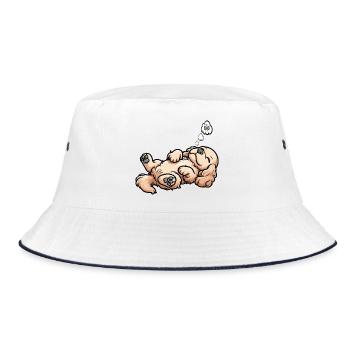 Cocker Spaniel Cocker Dog Cocker Spaniel Owner - Bucket Hat - white/navy - Front